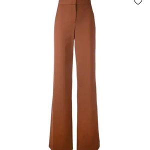 Theory Trousers with Side Slit, Brandy color